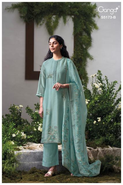 Ganga shivali 5173 dress material wholesalers in mumbai